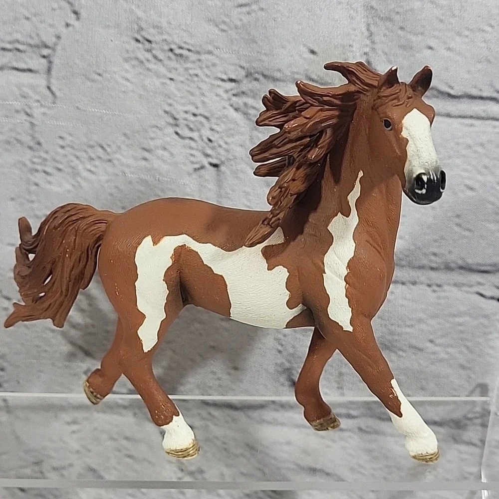 Schleich Horse Figures Lot Of 3 Pinto Stallion‎ Clydesdale Foal Riding Pony